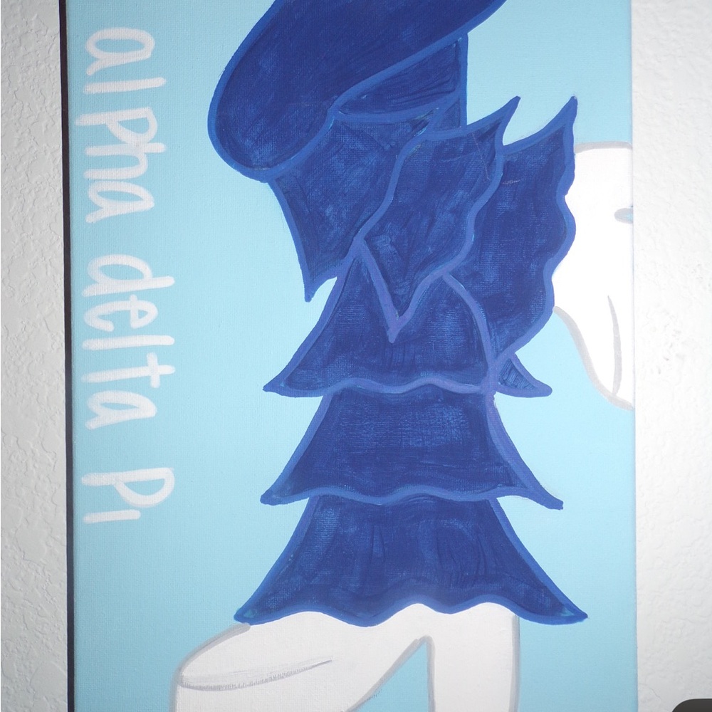 Alpha Delta Pi Blue Canvas Art